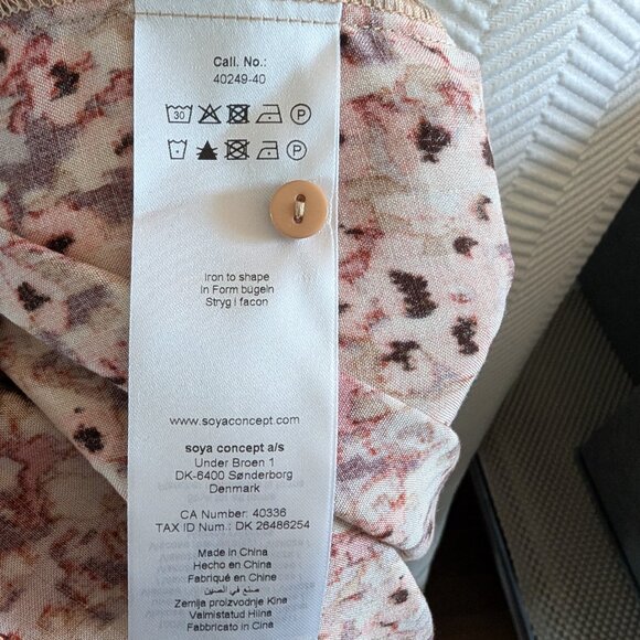 Soya Concept Minea Button Down Maxi Dress Long Sleeves Berry Blend Size XS - Picture 11 of 15